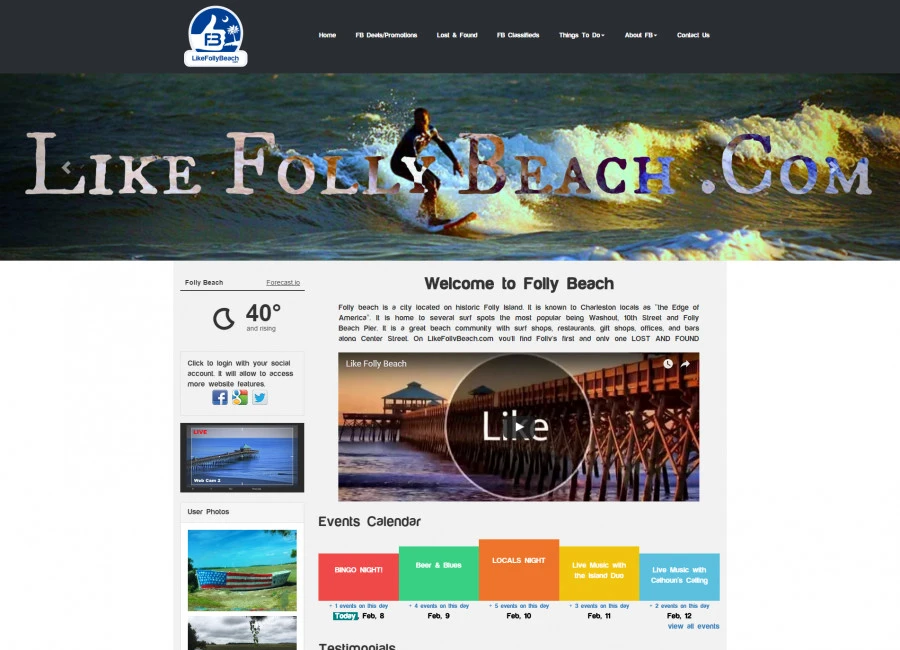 LikeFollyBeach Website